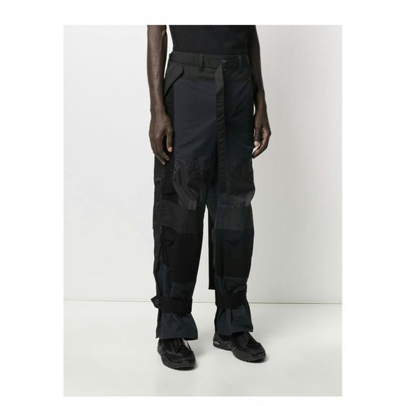 Sacai Buttoned Cuff Cargo Trousers - Picture 2 of 7